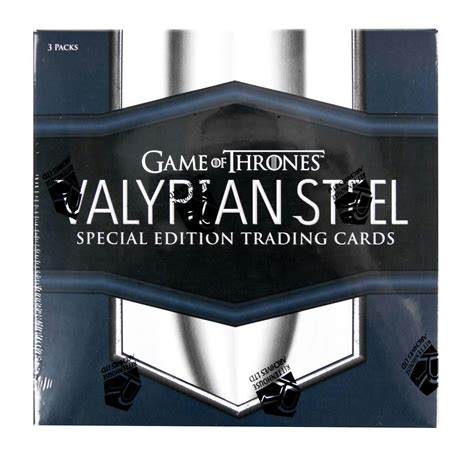 game of thrones valyrian steel trading cards box|Game of Thrones Valyrian Steel (Rittenhouse) .